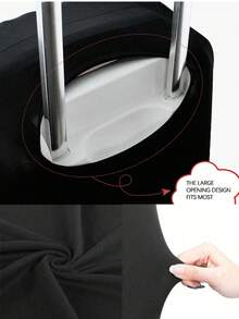 Custom Luggage Covers 18-32 Inch Elastic Luggage Covers Suitable For 18 To 32 Inch Suitcases Personalized Luggage Covers Customizable With Name And Pattern Scratch-Resistant Protective Covers Luggage Covers Dust Covers Rolling Suitcase Covers Luggage Dust Covers Travel Accessories Lettering Portable, Multifunctional, Versatile - Multicolor - View 2