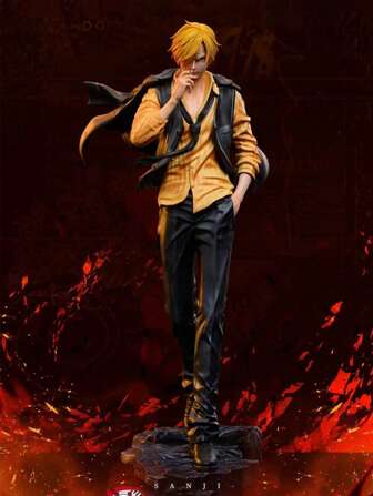  1PC 22cm/8.66in ONE PIECE Anime Figure Cloak Sanji Action Figure Nika GEAR5 Figurine PVC Room Decorations Adult Collection Model Doll Toys Christmas Halloween Gifts