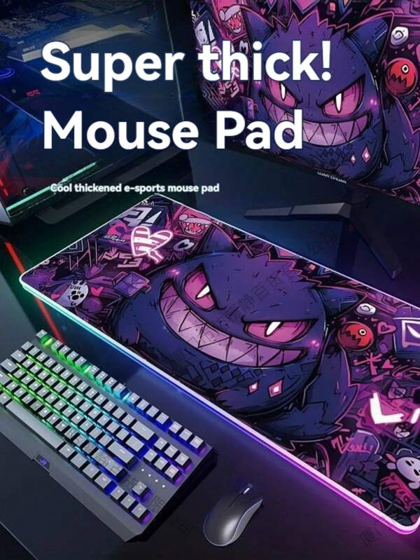 pokemon New Mouse Pad Extra Large Thickened Office Desk Pad Computer Keyboard Pad Anime E-Sports Game Pad Desktop Decoration Party Gift