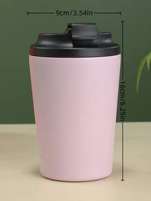 1 chiếc cốc đựng cà phê hoặc sữa cách nhiệt hai lớp bằng thép không gỉ 400ml/12oz, cốc du lịch chân không, cốc cà phê văn phòng kinh doanh hai lớp, cốc cà phê di động trên ô tô, cốc cà phê thời trang đơn giản, quà tặng sinh nhật cho bạn gái, ngày lễ tình nhân, ngày của mẹ, ngày của cha, quà tặng cho công việc và văn phòng - Nhiều màu - Xem 2