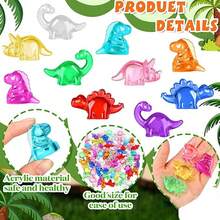 5/10/20/30/50/500PCS Mini Dinosaur Figures, Mini Resin Animals To Hide, Sensory Bin/Treasure Box Toys, Bulk Plastic Dinosaur Party Favors, Birthday Party Favors, Gift Bag Stuffer, Random Styles And Colors,Sensory Bin,Resin Animals,Treasure Box Toys - Multicolor - View 4