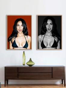 1PC Pop Wall Arts Megan Fox Jennifers Body Poster Prints Posters Wall Painting Wall Decor For Living Room, Bedroom, Home Office - Perfect Gift Idea - Multicolor - View 2