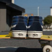 Vans SK8-Mid Reissue Navy Blue Unisex Mid-Top Casual Sneakers, Spring 2026 Collection VN0A391F5TU - Blue - View 4