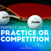 EstiloFranklin Sports Pelotas De Tenis De Mesa - TamañO Y Peso Oficial, 40Mm, Una Estrella, Profesionales, Duraderas Y De Alto Rendimiento - Blancas - Paquete De 12VersióN Mejorada