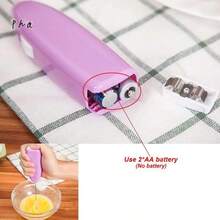 1 Piece Mini Portable Blender Coffee Milk Frother Whisk Foamer Battery Powered - Hijau - View 4