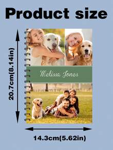 海贼王定制现代横幅照片笔记本个性化信息日记笔记横线空白页装订。女士男士学校工作办公文具，学生笔记本，办公笔记本，家庭记事本，多种款式可选，尺寸 14.3x20.7cm5，学校用品，返校，多功能，装饰性，可重复使用，现代，多彩，可爱，复古，卡通，卡哇伊，定制，个性化，独特，定制，工人，客户，学生，适用于商务/工作/办公室，适用于学校 - 彩色 - 查看 10