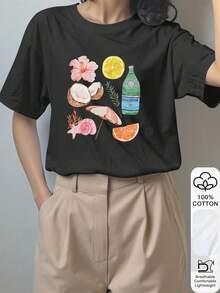 Women T-Shirts - Black - View 3