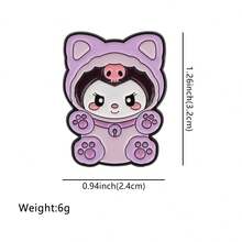 Sanrio 可爱珐琅别针 翻领别针 背包上的徽章 女士胸针 衣服礼物 珠宝 时尚配饰