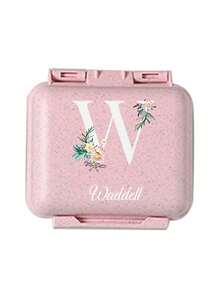 Caja de pastillas compartimentada personalizada, estuche de pastillas a prueba de humedad, organizador de pastillas de viaje para el bolsillo, caja de pastillas portátil, organizador de pastillas para personas mayores con compartimentos grandes, organizador de pastillas pequeño para bolso o bolsillo, adecuado para actividades al aire libre, viajes de negocios y recordar a las personas mayores que tomen la medicina a tiempo - Rosa - Ver 28