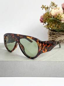 Gafas de moda envolventes y sobredimensionadas de estilo retro, gafas de estilo vintage elegante para pareja, para eventos al aire libre, uso diario, diseño casual y sencillo para verano, playa, vacaciones y viajes - Multicolor - Ver 4