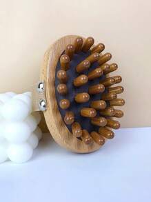 1pc Random Acupoint Massager Scalp Massage Comb, Wooden Air Cushion Brush, Full Body Meridian Massage Tool