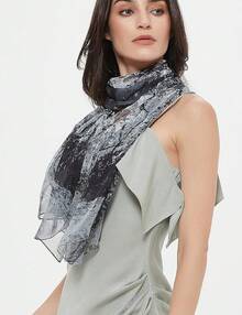 2025PANTONIGHT Long Chiffon Sheer Scarf For Womens - Col 758 - View 5