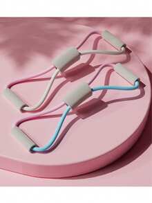 8 字形阻力带，用于背部锻炼、伸展和姿势矫正，瑜伽健身训练带，可增强背部、胸部、臀部和肩部力量 - 彩色 - 查看 5