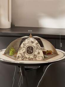 菜罩家用厨房餐桌镂空可拆洗防尘防蚊神器大容量折叠盖菜罩蔬菜防尘罩 - 多色 - 查看 9