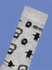 A Pair Of Men's Warm And Patterned Mid Tube Socks - Multicolor - View 3