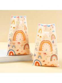 10/25/50pcs,Bohemian Rainbow Goody Bag Candy Bags Wedding Party Decor Outdoor Party Birthday Supplies Shower Decor Gift Bags
