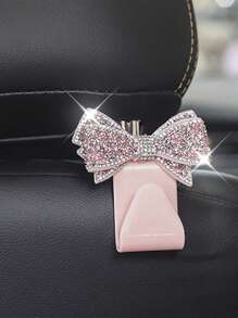 1pc/2pcs Car Hook Seat Back Front And Rear Bowknot Car Multifunctional Storage Backrest Small Hook