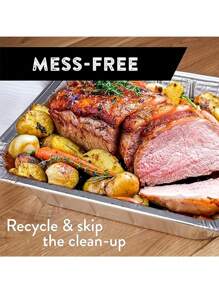 10 Stück schwere Aluminiumfolie Behälter mit Deckeln, 1,9 Liter Fassungsvermögen, wiederverwendbar und leicht zu reinigen, geeignet für Ofen, Backen, Grillen, Lebensmitteltransport, Deckeldesign, wiederverwendbares Kochgeschirr, Aluminiumfolie Tabletts, Braten Truthahn, Braten Rindfleisch, Lunchbox, Aufbewahrungsbox, Feiertagsparty Essensbox, Weihnachtsessen Box, Outdoor Grillutensilien, Catering Präsentationsgeschirr, Buffetteller, Einweg Grillschalen