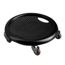 1PC 28*28cm/11*11in Noiseless Abdominal Wheel Roller Safety 4-Wheel Fitness Sliding Disc Exercise Wheels Multifunctional Abdominal Muscle Trainer