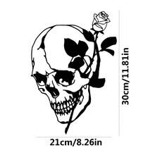 1 件骷髅哥特式铁艺艺术装饰墙饰卧室客厅玄关家居金属墙面装饰 - 骷髏永恆 - 查看 3