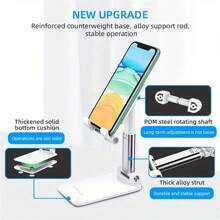 VIKEFON Foldable Mobile Phone Holder Stand Tablet Desk Mount Table Adjustable Desktop Live Slouchy Bracket Support For All Phones Compatible With IPhone, Android Phone, Gift For Birthday, Family, Friends Phone Stand, Phone Accessories Compatible With IPhone, Android Phone, Gift For Birthday, Family, Friends