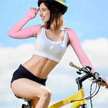 1pc Cooling Shawl Sleeve,Women's Summer Ice Silk Sunscreen Arm Sleeves,Stretchy & Breathable Polyester Blend,Ideal For Golf,Cycling & Outdoor Activities - Multicolor - View 4