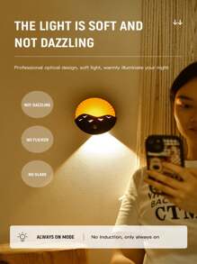 Creative Remote Control Night Light, Wireless Sensor Lamp For Bedroom, Bedside, Corridor, Staircase, Living Room, Garage, Bathroom, Kitchen, Birthday, Small Gift