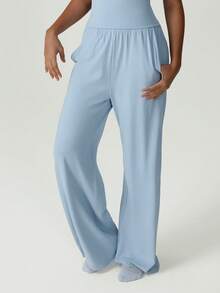 GOSOUER Women's Summer Lightweight Breathable Waist Drawstring Straight Leg Pants Casual Sports Jogging Pants