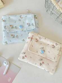 1 Buah Tas Kartu Motif Bunga Dua Lapis Serbaguna dengan Dompet Koin Kapasitas Besar, Tas Barang Serbaguna, Tas Penyimpanan Kartu Identitas, Kartu Bank, Tas Penyimpanan Headphone, Penting untuk Belanja dan Bepergian, Lucu, Ringkas dan Portabel, Hadiah Ulang Tahun - MultiWarna - View 10