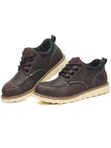 Unisex Comfortable Shoes, Anti-Smash Anti-Slip Anti-Puncture Work Shoes, Construction Site Protective Shoes, British Style Labor Protection Shoes, Men Women Outdoor Work Boots