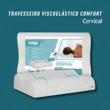 Pro D40 Ergonomic Cervical Orthopedic Pillow With Anti-Dust Mite Treatment Nap