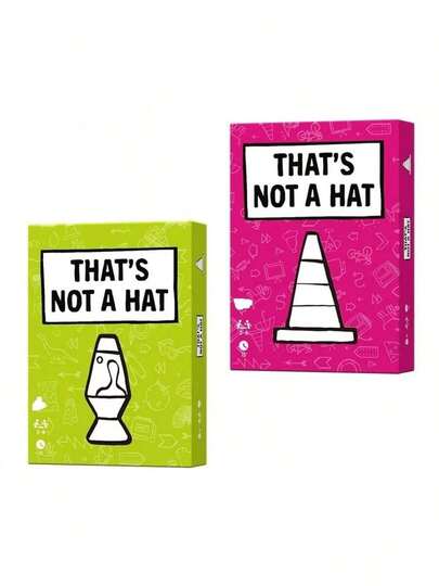 それは帽子ではありません 中英バイリンガルメモリーマネジメントハッピーパーティーカードゲーム、3-8人家族集会に適しています インタラクティブ戦略ゲーム、1ラウンド15分のテーブルトップゲーム、ハロウィンやクリスマスのギフトに最適、カードコンポーネント付き | 14歳以上のホリデーパーティーギフト | インタラクティブゲームカードボードゲームセット、パーティーや家族集会に適しています、インタラクティブグループゲーム