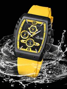 NAVIFORCE NAVIFORCE Multifunction Men's Wristwatches Silicone NFRM8025 Waterproof Sports Male Watches Casual Quartz Calendar Man Chronograph ,For Men, For Boyfriend, Birthday, Gifts, Climbing,Outdoor