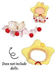1 Set Cute Cartoon Doll Clothes, This Starry Sky Themed Set Breaks The Boundaries Of Ordinary Gifts, Endows The Doll With A "Character Story", Making The Gift More Meaningful And Adding Narrative Depth To The Display Of Collectibles