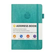 Libreta de direcciones con pestañas alfabéticas, libreta de direcciones de tapa dura con letra grande para registrar contactos, pequeña libreta de direcciones para almacenar toda tu información importante en un solo lugar 5.2 X 7.8", útiles escolares, regreso a la escuela - Multicolor - Ver 11