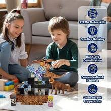 108pcs Magnetic Building Blocks Set, DIY 3D Puzzle Toy, Creative Building Blocks Toy, Suitable For Children Gift, Christmas Gift, Halloween Gift, Classroom Gift, Easter Gift, And Learning Supply - Multicolor - View 4