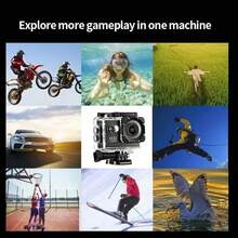 1pc 1080P HD Action Camera With Fisheye Lens, 140° Wide Angle, 2.0inch LCD Display, Digital Image Stabilization, Auto Exposure, Rechargeable Battery/USB Power, SD Card Slot, MP4 File Format For Outdoor Sports Recording - màu đen - Xem 2