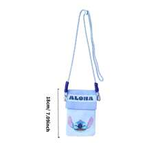 Miniso Geantă de telefon MINISO Disney Stitch în stil hawaian, capacitate mare pentru obiecte mici, curea de umăr reglabilă, esențială pentru a crea look-uri elegante la petrecerile pe plajă și la cumpărături (1 buc.)