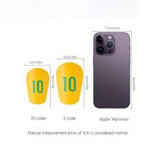 1双迷你足球护腿板和1双运动袜 - 专业足球防护装备，适用于体育赛事、户外活动和健身 - 彩色 - 查看 2