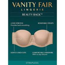 New  Women's Beauty Back Oothing Strapls Bra, 4-Way Stretch Fabric, Lightly Lined Cs  To H - 星白42G - 查看 4