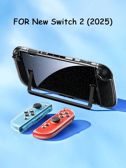 Protective Case For 2 Console (2025 Model), Transparent Glitter Shell Compatible With Switch OLED/Switch NS, Universal Gamepad Accessories, Multiple Color Combinations, Switch Game Accessories, Joycon 2 Gamepad Accessories