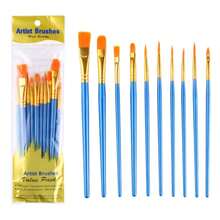 1pc 40cm Tabletop Painting Easel Folding Display Stand, Includes 10pcs Nylon Brush Set For Poster, Watercolor, Acrylic Oil Painting & Drawing,Back To School,School Supplies - one-size - View 10