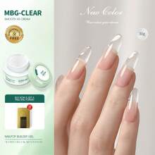 30g Builder Gel Milky Smooth UV Nail Gel For Extension Long Lasting Hard Gel Nail Strengthen Nail Art Design For DIY