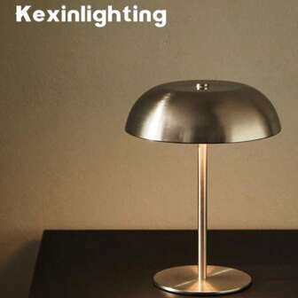  Kexinlighting-1PC简约北欧现代风格小书灯，可调亮度触摸小书灯，三色温床头小书灯，便携式氛围小书灯，单色饰面触摸LED小书灯