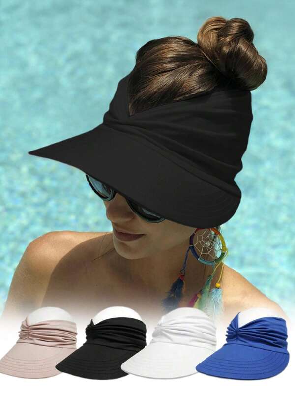 1 Pieza Sombrero De Verano Para Mujer Al Aire Libre, Sombrero De Playa, Sombrero De Protección Solar Para Natación, Béisbol, Tenis, Golf, Vacaciones Y Otras Actividades Al Aire Libre
