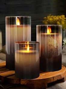 Candele LED tremolanti per decorazione della casa, luci senza fiamma a batteria per feste, cene ed eventi, illuminazione d'ambiente (batterie non incluse)