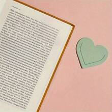 Creative Heart-Shaped Faux Bookmark Various Colors Student Literature Love Bookmark Reading Literature Lover Gift Page Separator Double-Sided Clip For Diaries And Books