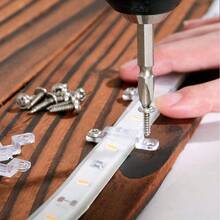 3Set (10pcs/Set) WATERPROOF LED STRIP LIGHT MOUNTING CLIPS CLAMPS 5050 5630 RGB 7020 - White - View 8