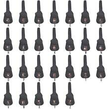 1 pieza Bolsa de guitarra acústica personalizada de 31 a 41 pulgadas, funda de guitarra con patrón de letra inicial personalizado de la A a la Z, bolsa de transporte de guitarra con ajuste personalizado, mochila de guitarra con correa de hombro ajustable, funda de guitarra acústica con doble correa - Negro - Ver 5