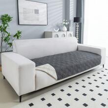 1 pieza Funda protectora moderna de unicolor y antideslizante para sofá con tecnología de ultrasonidos, Funda para sofá para mascotas apta para 1 a 4 asientos en la sala de estar
